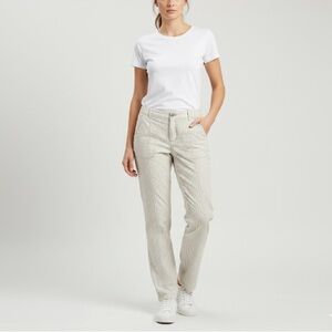 Hei Hei Anthropologie Pinstripe Pants Women’s 29 Beige Lightweight